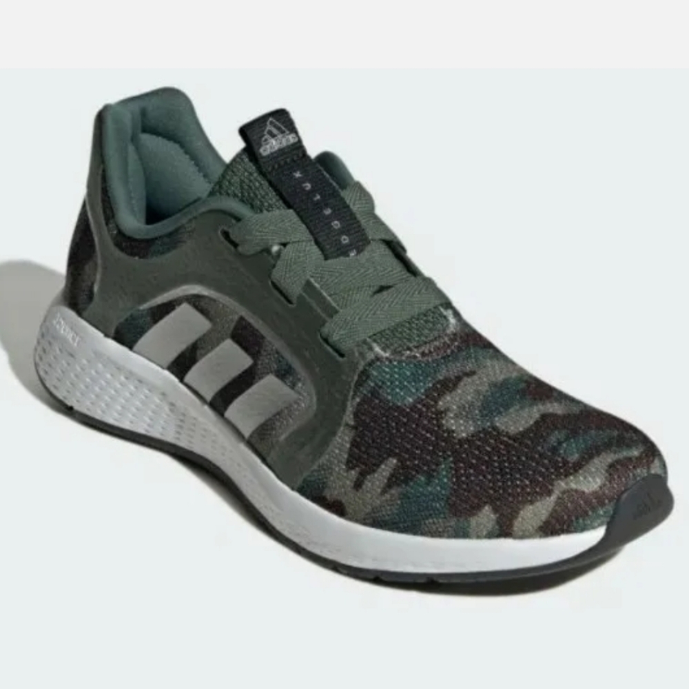 NIB Adidas Running Edge Lux 5 Carbon/Silver Metallic/Green Oxide 8.5Men/9.5Women